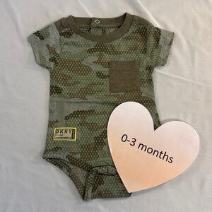 DKNY - NWOT - Baby Camo Onesie